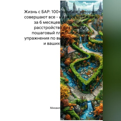 Жизнь с БАР: 100+ ошибок, которые совершают все – и как их устранить за 6 месяцев. Биполярное расстройство без паники: пошаговый план, чек-листы, упражнения по выживанию для вас и ваших близких