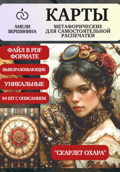 Скарлет Охара – колода психологическо-метафорических карт для самостоятельной распечатки