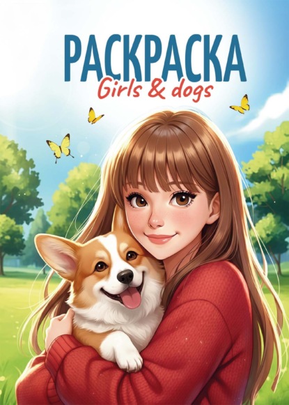 Раскраска-антистресс. Девушки. Girls &amp; dogs