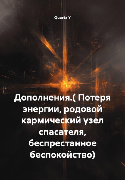 Дополнения.( Потеря энергии, родовой кармический узел спасателя, беспрестанное беспокойство)