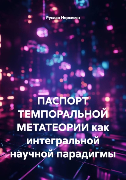 ПАСПОРТ ТЕМПОРАЛЬНОЙ МЕТАТЕОРИИ как интегральной научной парадигмы
