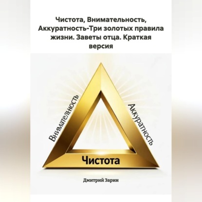Чистота, Внимательность, Аккуратность-Три золотых правила жизни. Заветы отца. Краткая версия.