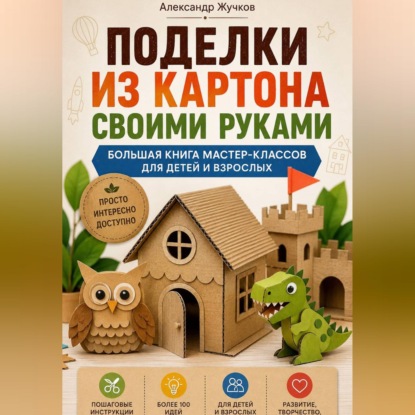 Поделки из картона своими руками. Большая книга мастер-классов для детей и взрослых.