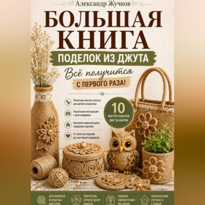 Большая книга поделок из джута. Всё получится с первого раза!