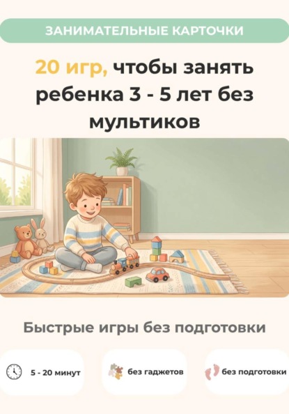 20 игр, чтобы занять ребенка 3-5 лет без мультиков