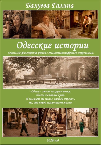 "Одесские истории". Социально философский роман с элементами цифрового сюрреализма.