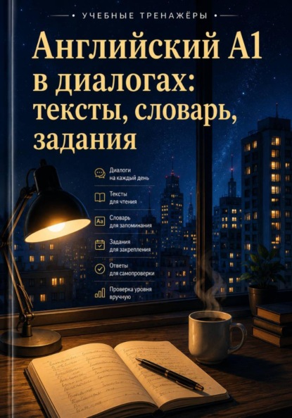 Английский A1 в диалогах: тексты, словарь, задания